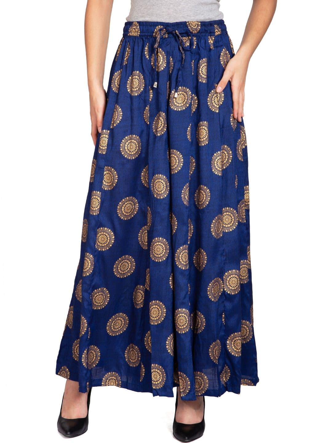 TNQ Women Ethnic Motifs Printed Flared Ethnic Palazzos - view 1