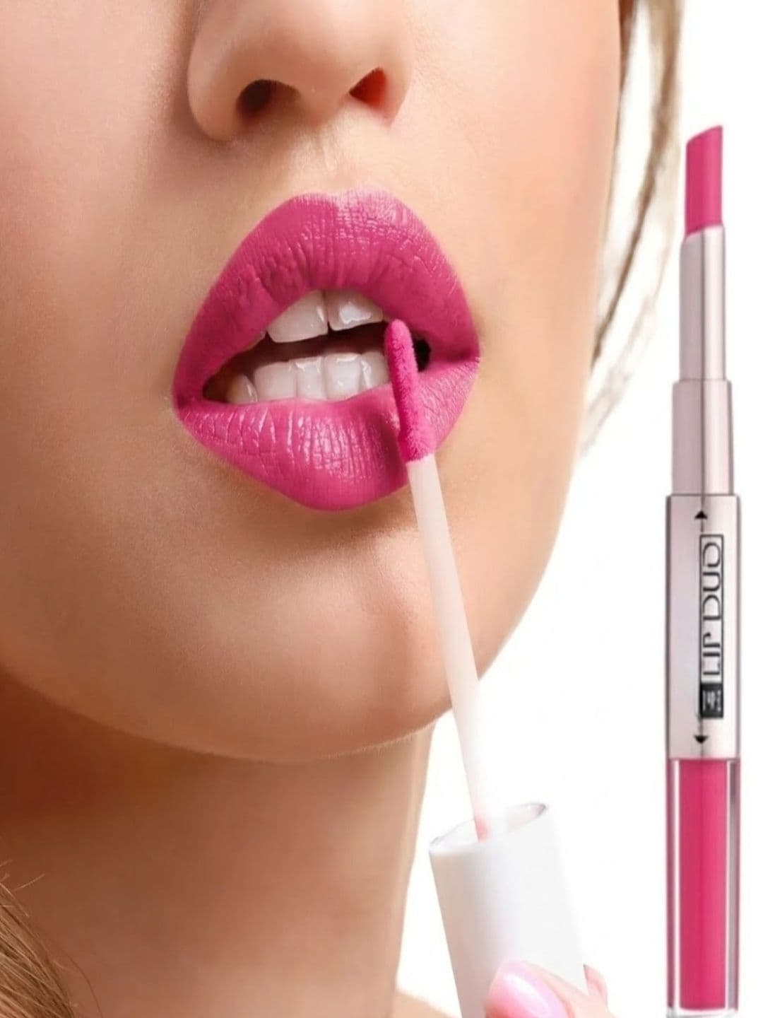 ZOOHI 2 In 1 Long Lasting Lip Duo Lipstick - 8 ml - Pink - view 1