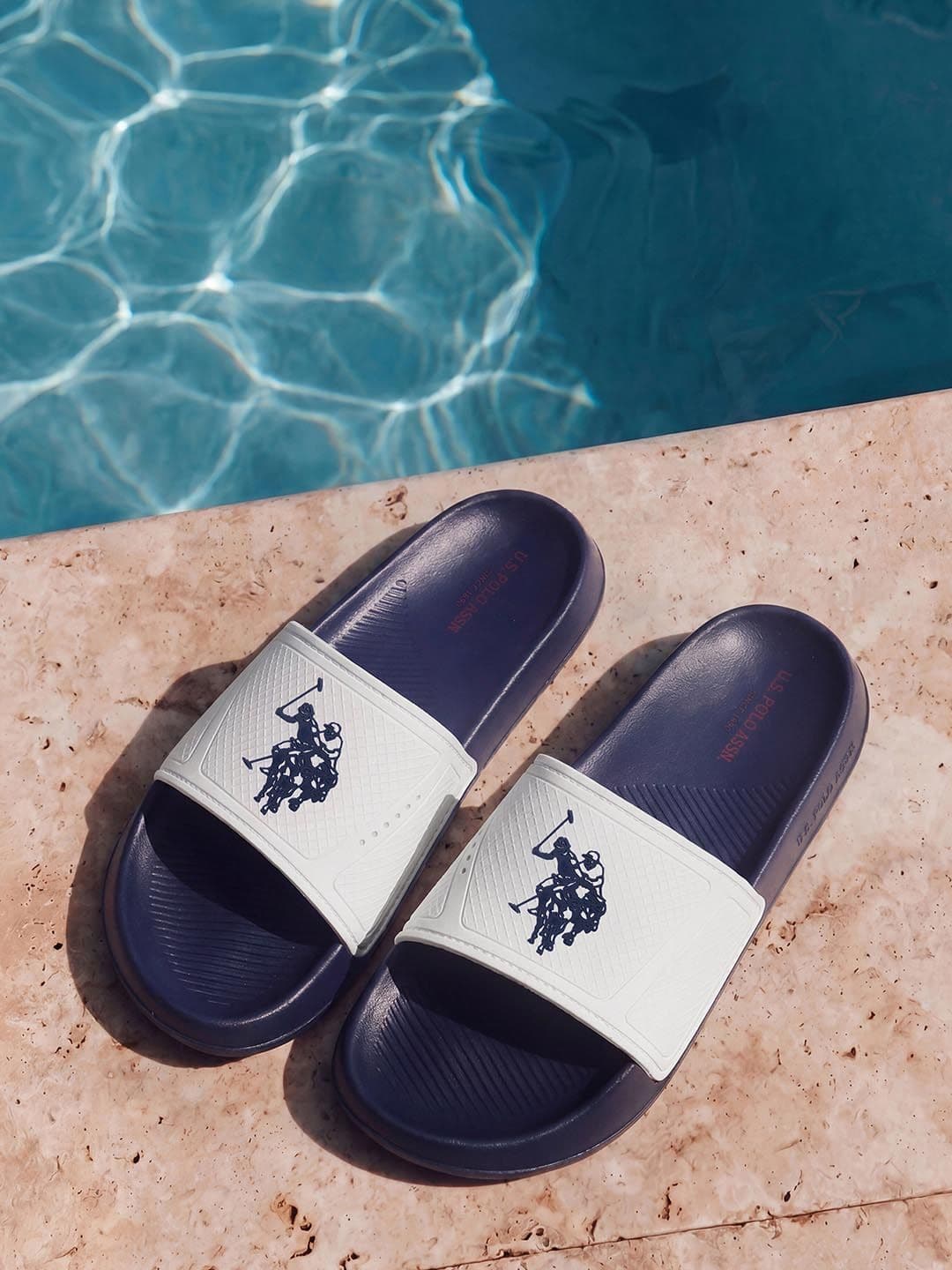 U.S. Polo Assn. Phil White Minimal comfort Sliders - view 1