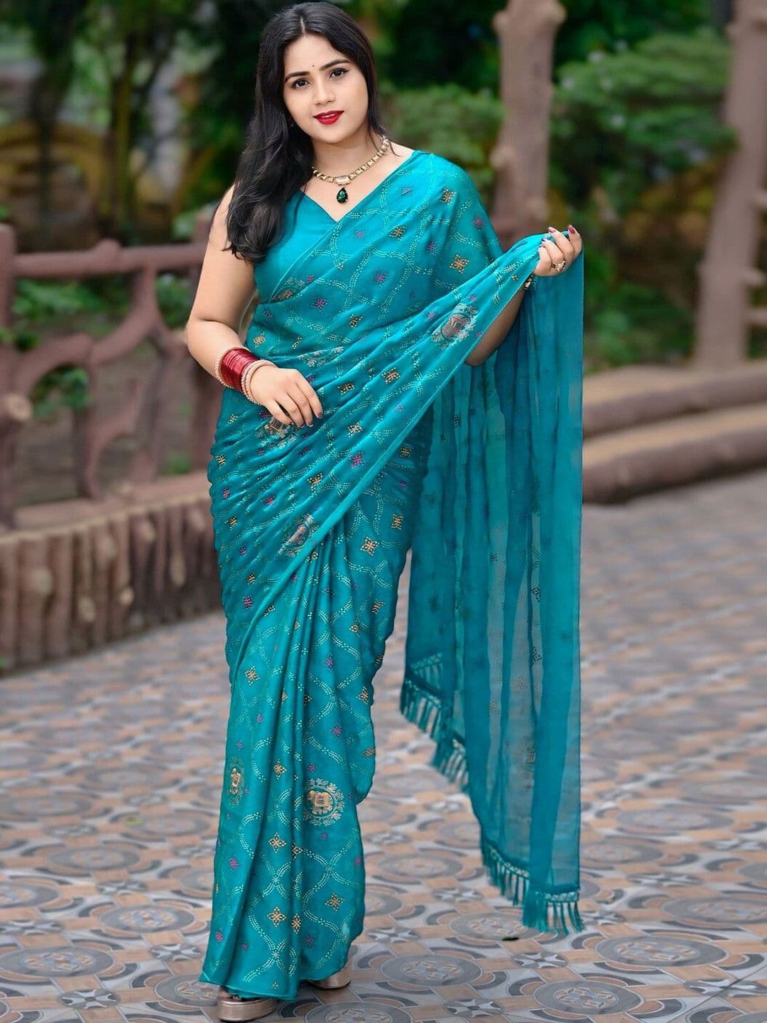 SANISA Ethnic Motifs Pure Chiffon Saree - view 1