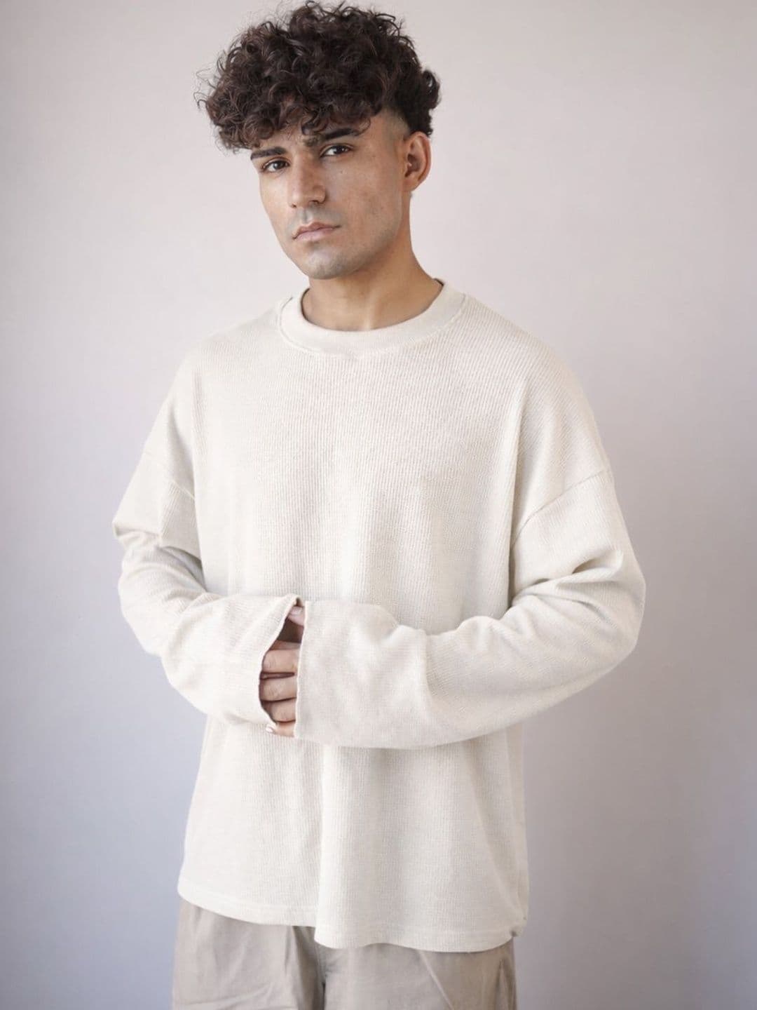 BDSQUARE Men Drop-Shoulder Sleeves T-shirt