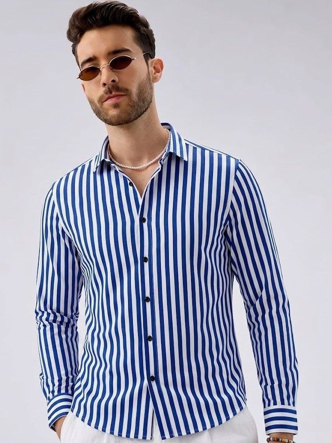 DWELLER COOPER Men Comfort Striped Casual Shirt - view 1