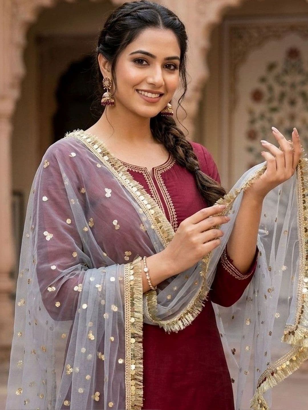 Navti Creations Embroidered Dupatta - view 1