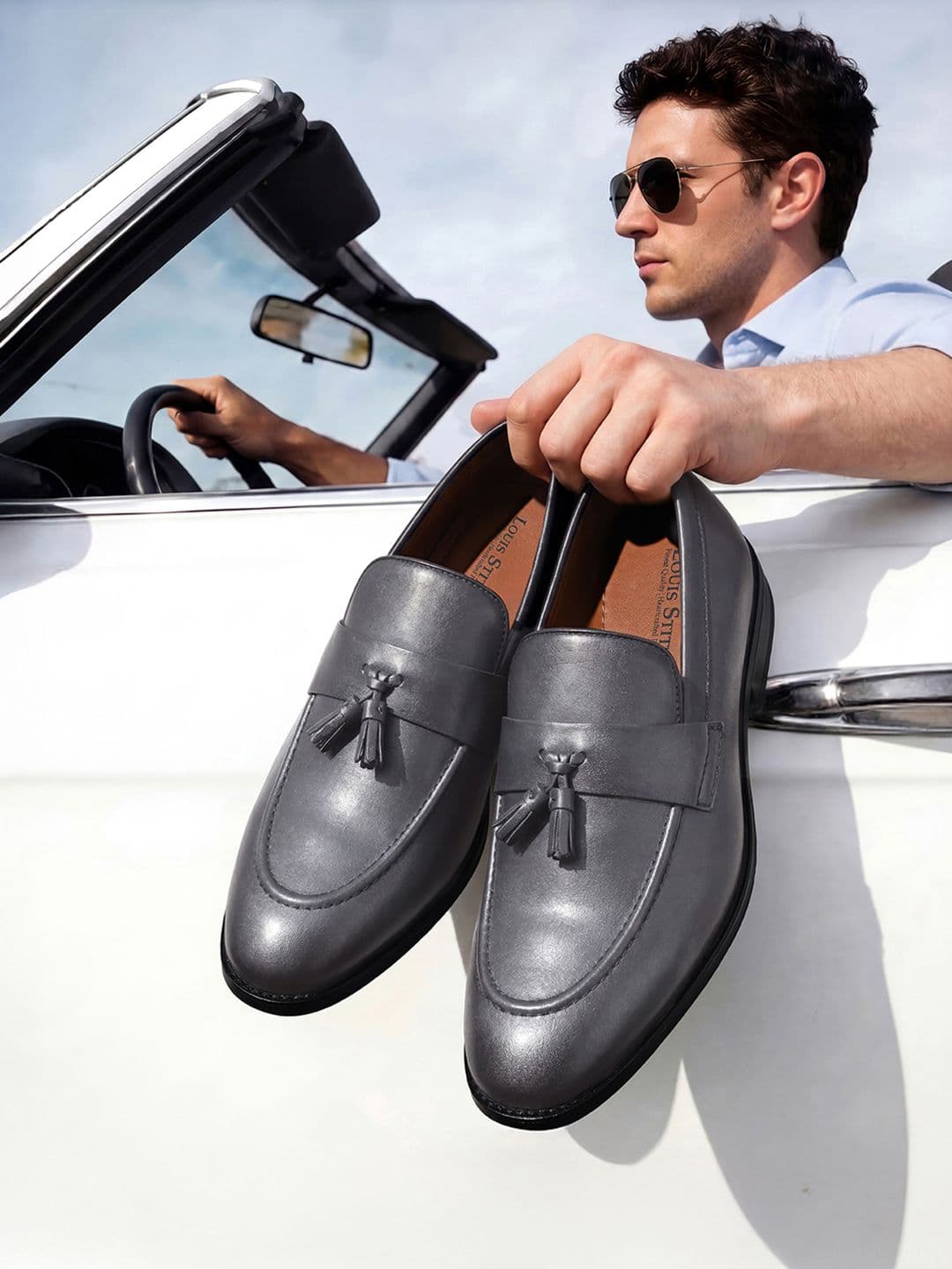LOUIS STITCH
Men Formal Slip On Tassel Moccasin Shoes - view 1