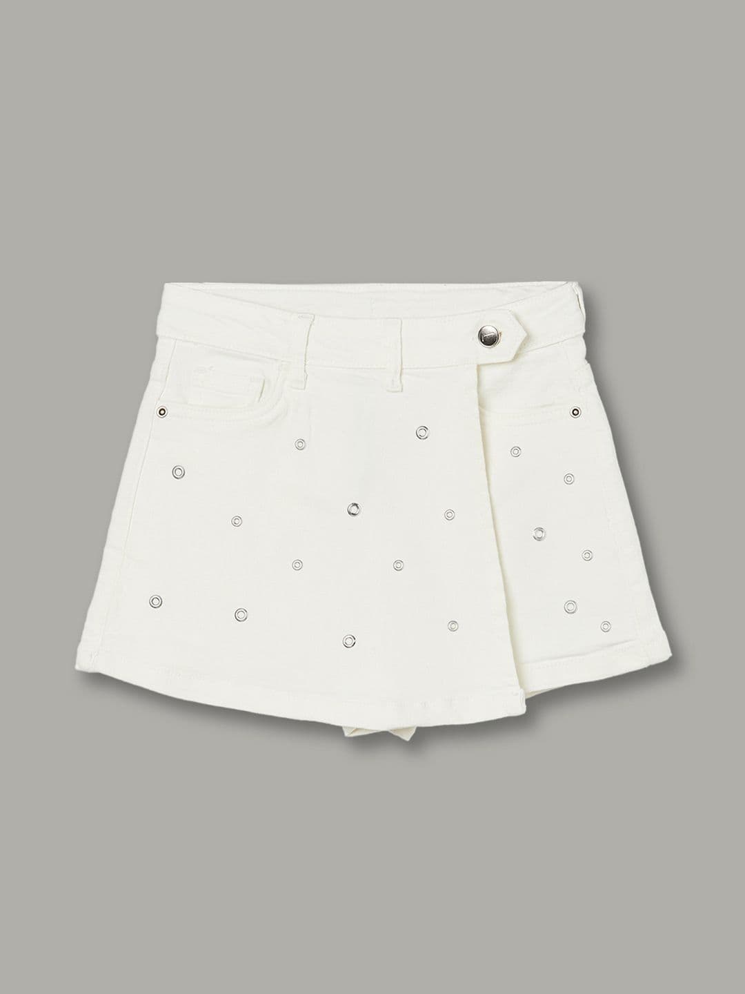 Fame Forever by Lifestyle Girls Cotton Blend Mini Skorts Skirt - view 1
