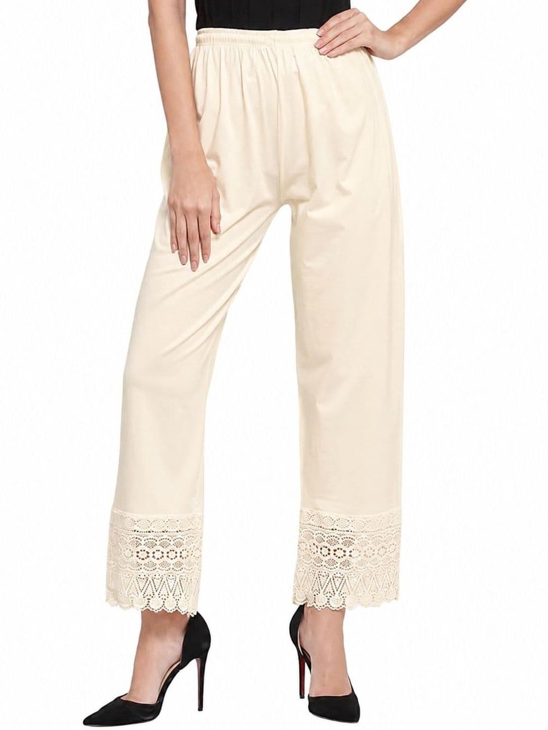 TNQ Women Embellished Cropped Ethnic Palazzos - view 1