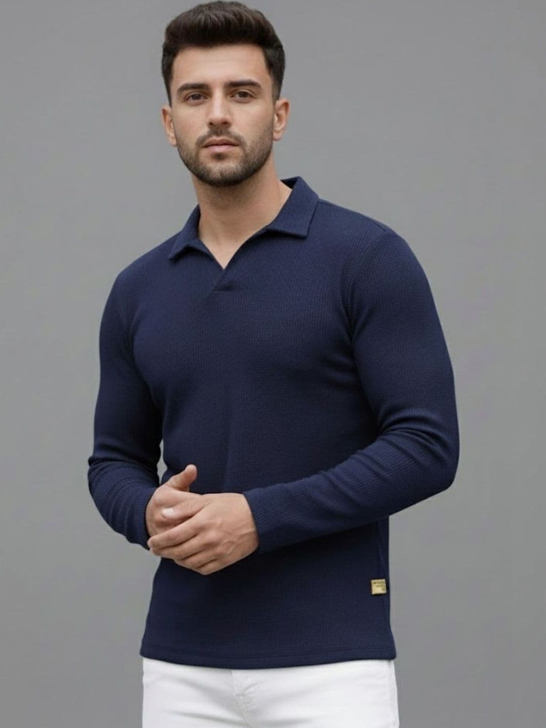 HERE&NOW Men Polo Collar T-shirt - view 1