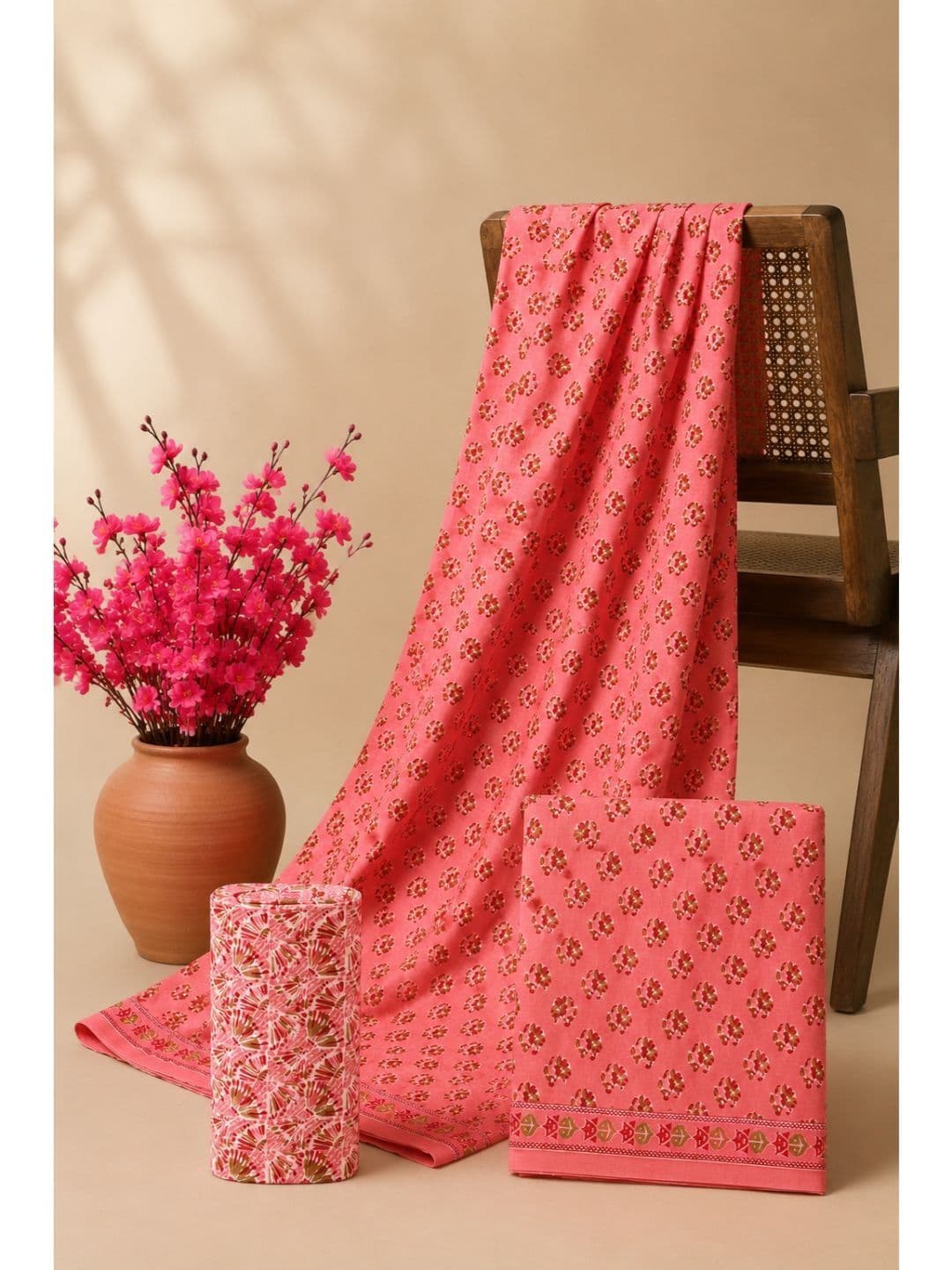 Dhaaga Ghar Printed Pure Cotton Unstitched Dress Material - view 1