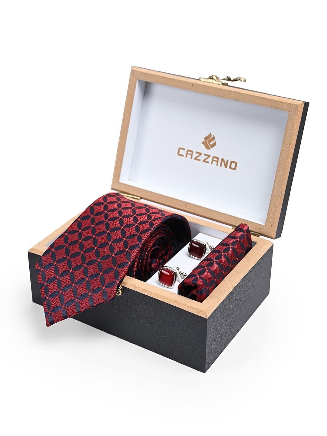 Cazzano Printed Ties and Cufflinks - view 1