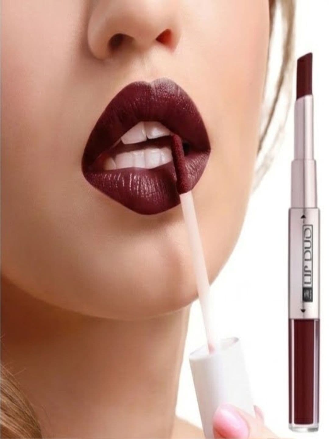 winym 2 In 1 Long Lasting Lip Duo Lipstick - 8 ml - Brown - view 1