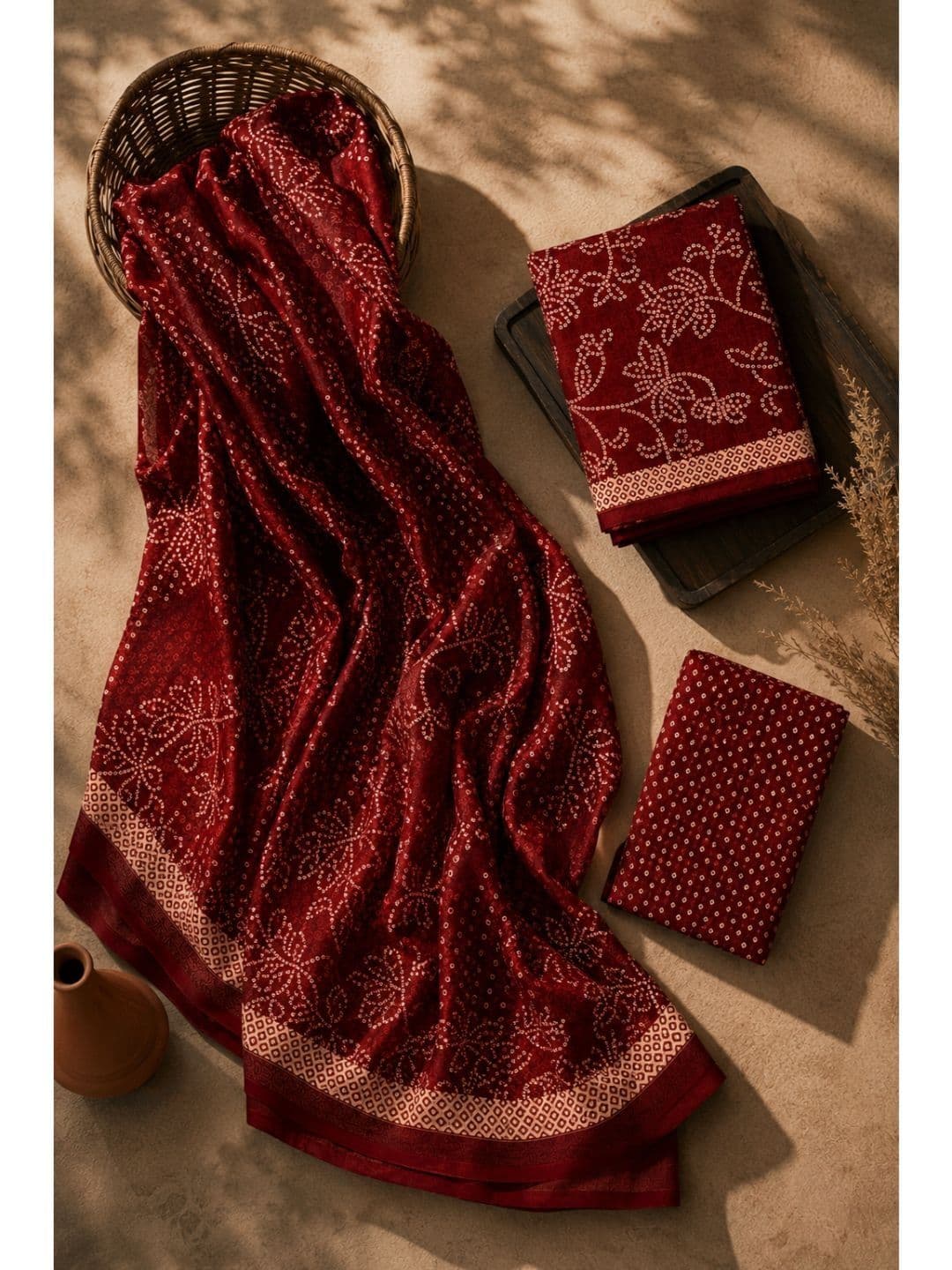 DATTA BUTTI Printed Pure Cotton Unstitched Dress Material - view 1