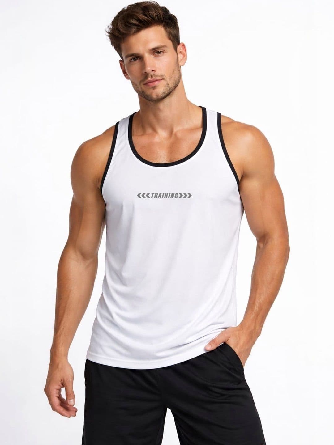 VTSPORTS Printed Gym Vest - view 1