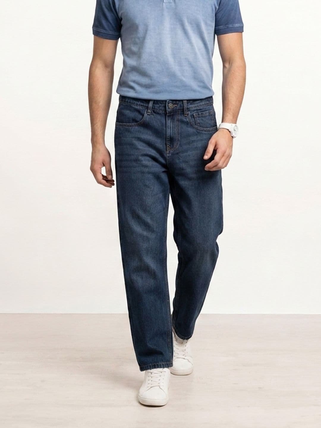WROGN Men Loose Fit Pure Cotton Jeans - view 1