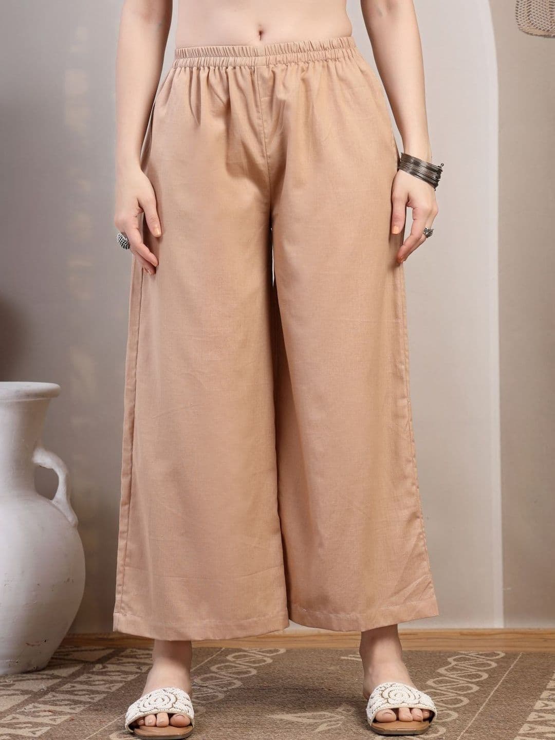 Sangria Straight Cropped Palazzos - view 1