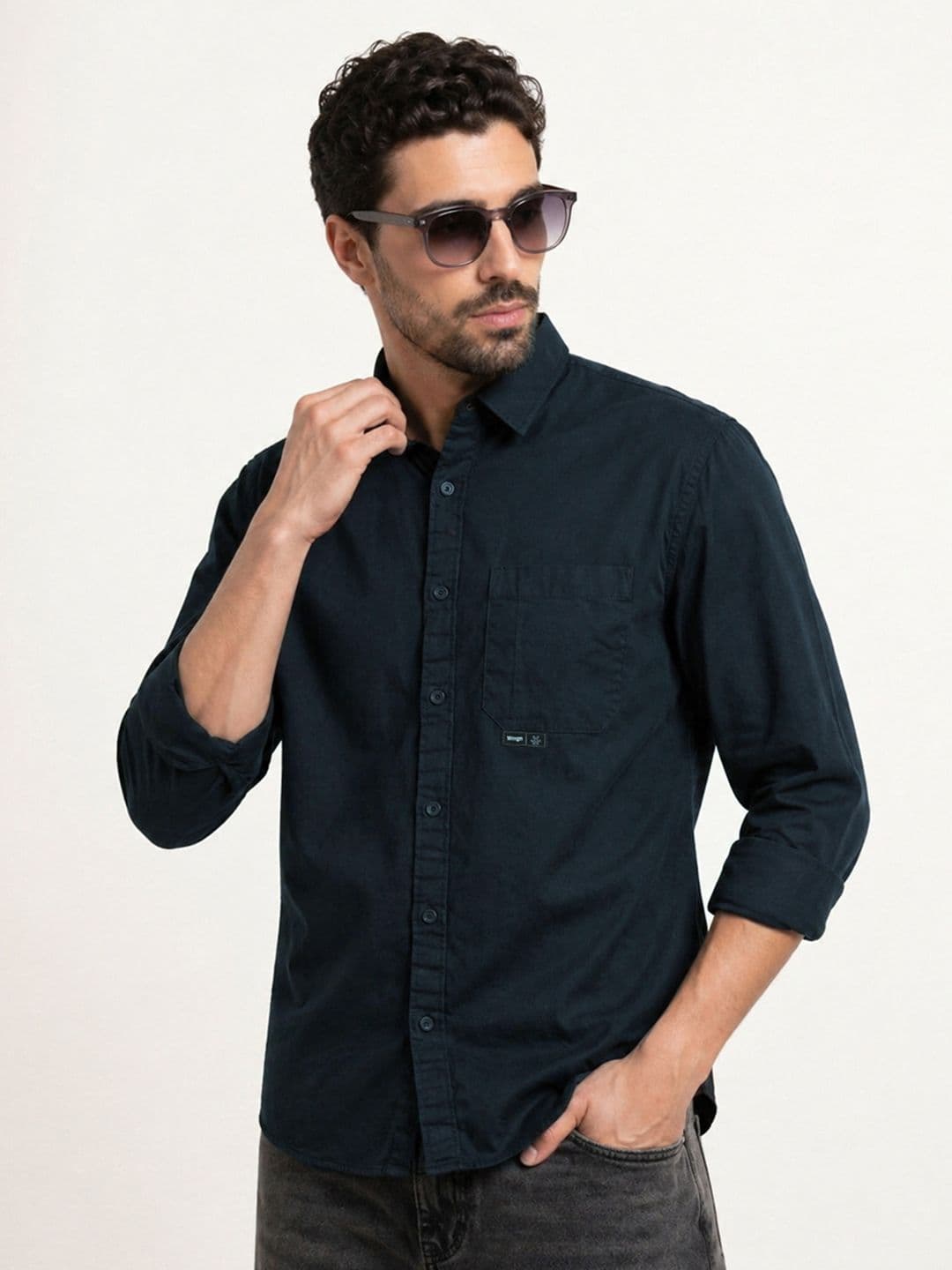 WROGN Comfort Fit Pure Cotton Casual Shirt - view 1