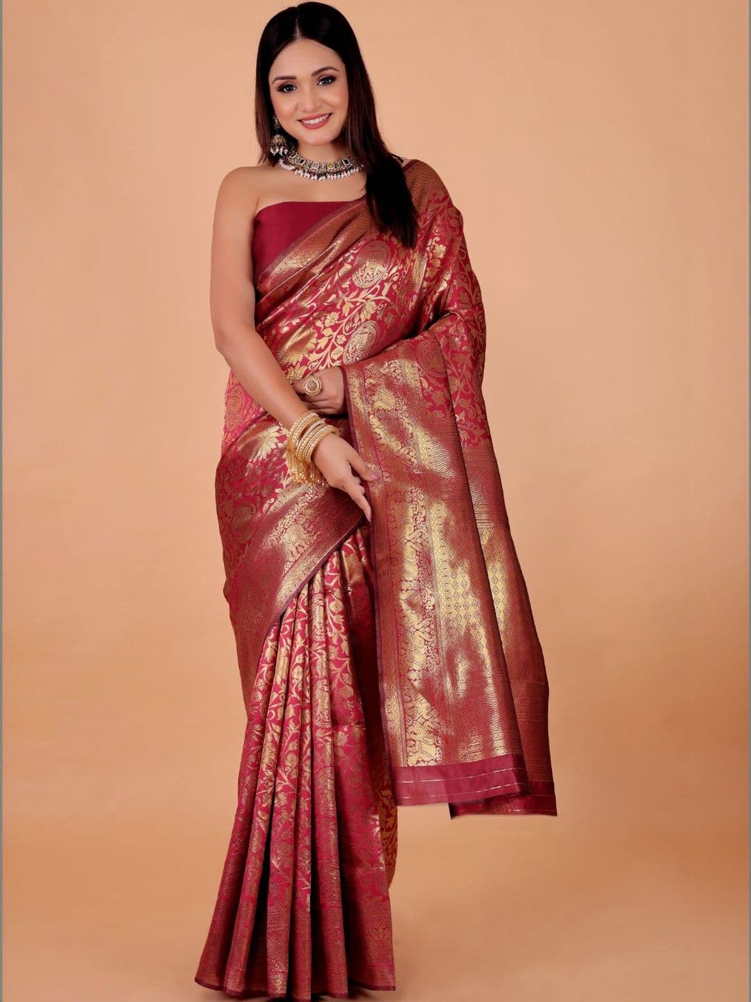 Mitera Woven Design Zari Art Silk Heavy Work Banarasi Saree - view 1