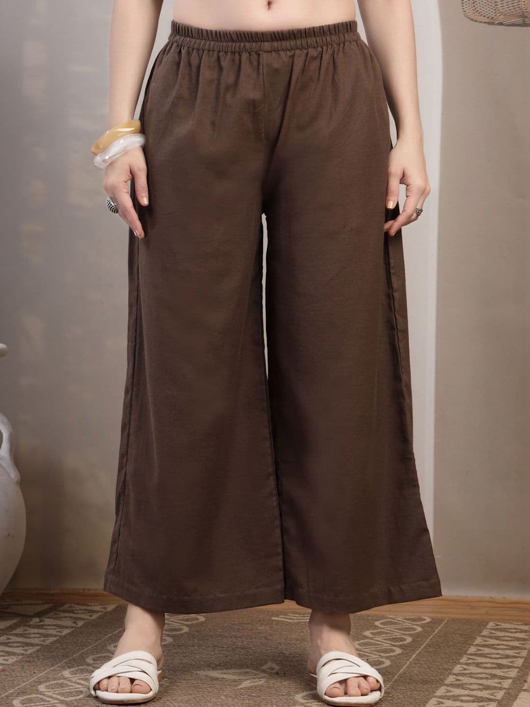 Sangria Straight Cropped Palazzos - view 1