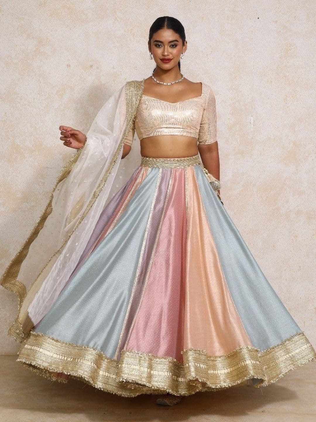 Binks Embellished Sequinned Ready to Wear Lehenga & Blouse With Dupatta - view 1