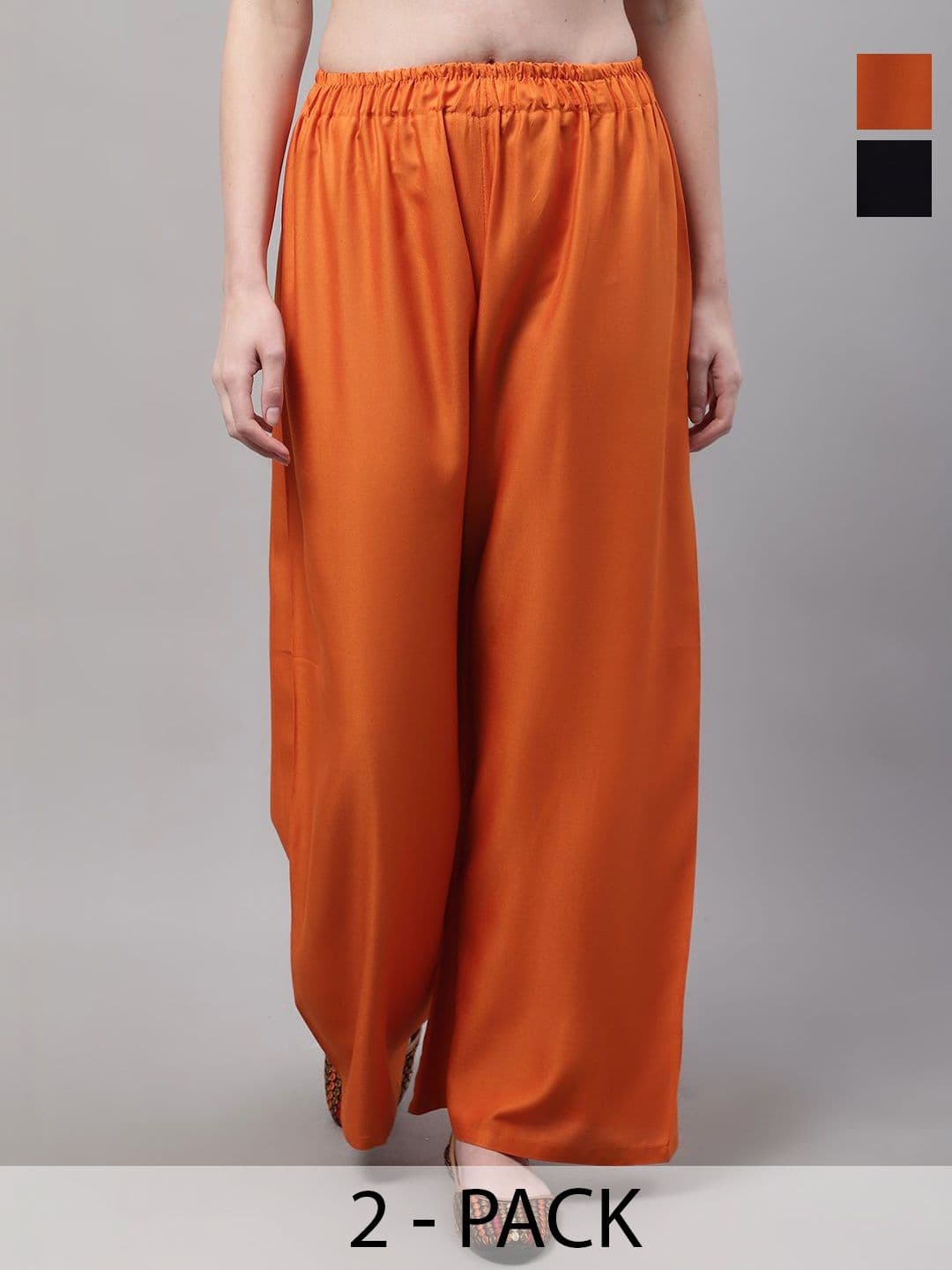 KALINI Women Pack of 2 Flared Ethnic Palazzos - view 1