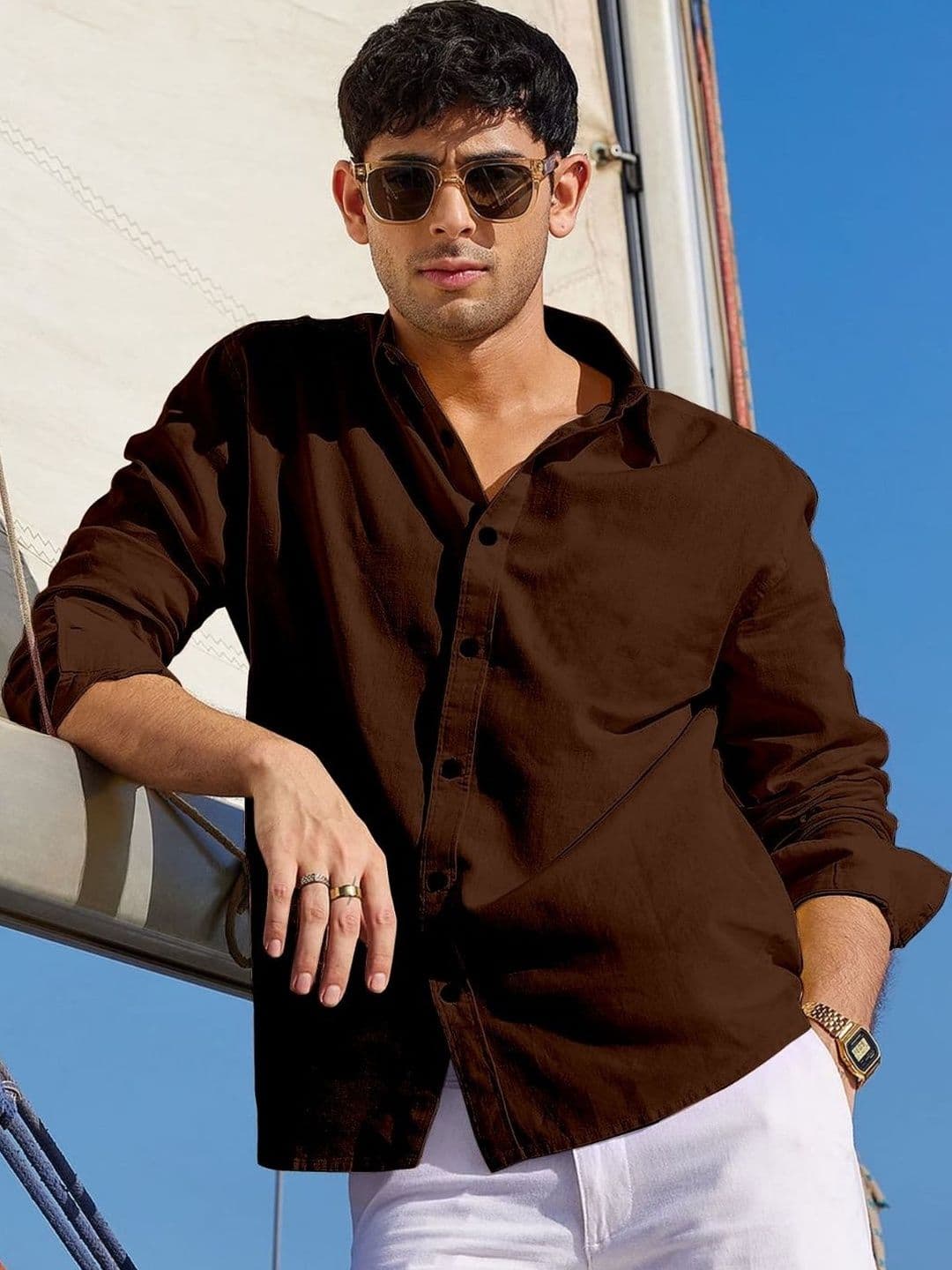 TokyoTrends Men Spread Collar Comfort Casual Shirt - view 1