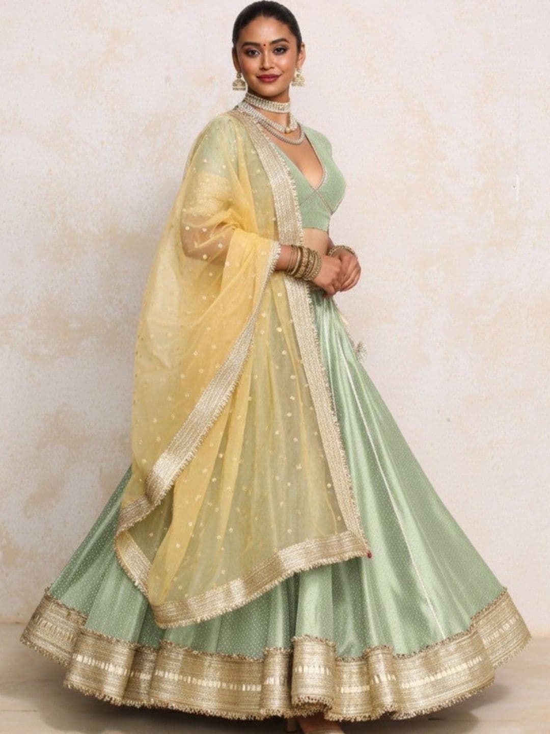 Binks Embellished Sequinned Ready to Wear Lehenga & Blouse With Dupatta - view 1