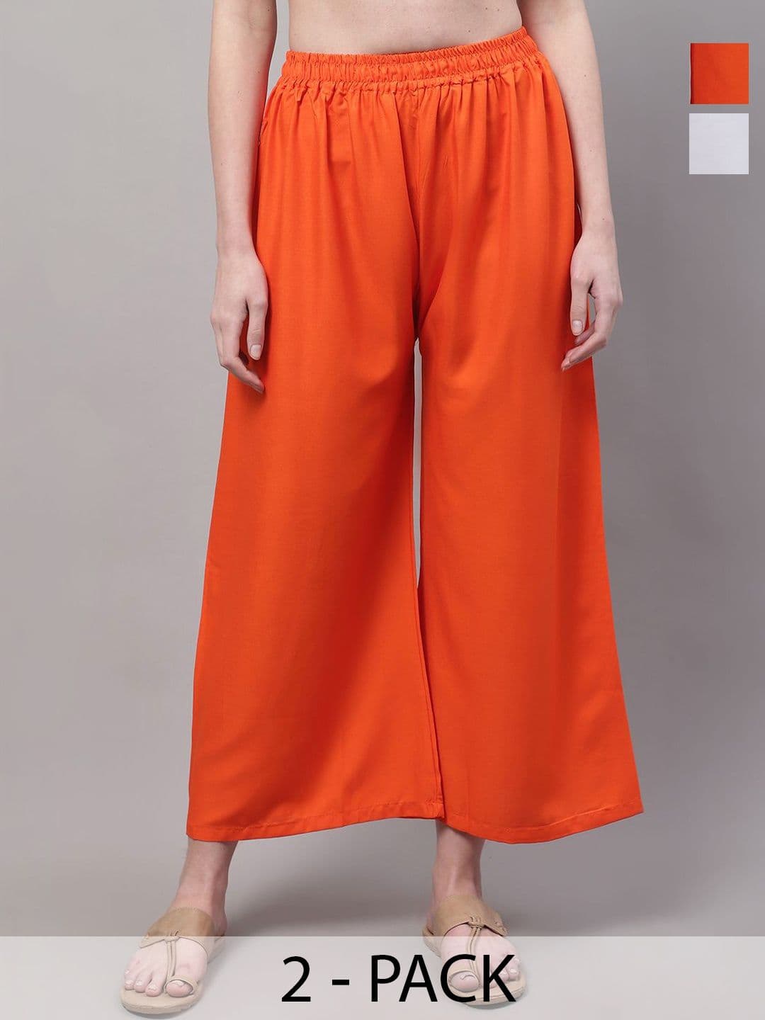 KALINI Women Pack of 2 Flared Ethnic Palazzos - view 1