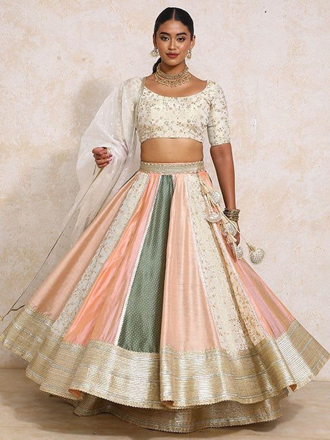 Binks Embroidered Ready to Wear Lehenga & Blouse With Dupatta - view 1