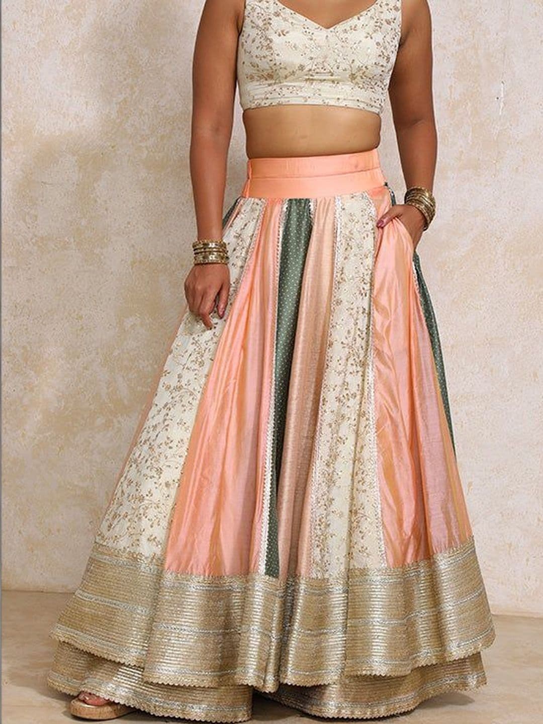 Binks Embroidered Zardozi Ready to Wear Lehenga & Blouse With Dupatta - view 1