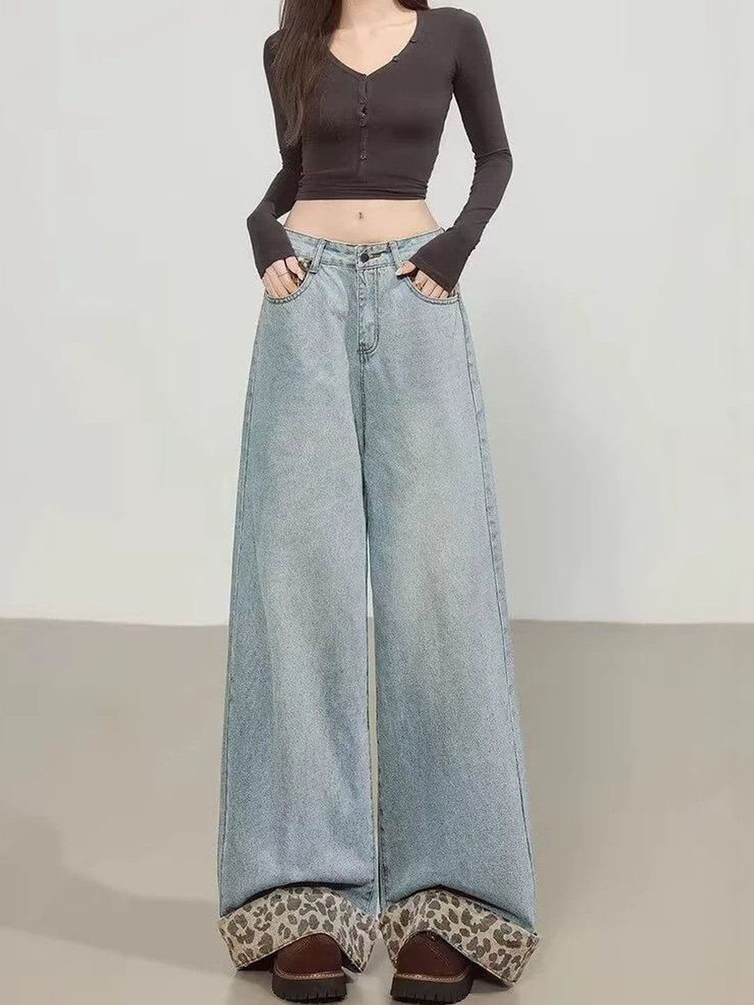 StyleCast x Revolte Women Straight Fit Mid-Rise Low Distress Jeans - view 1