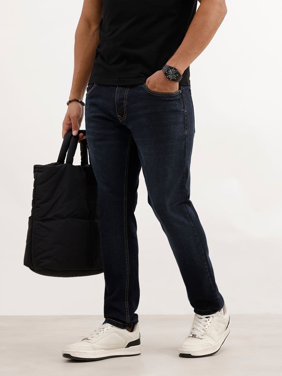 WROGN Men Slim Fit Light Fade Stretchable Jeans - view 1