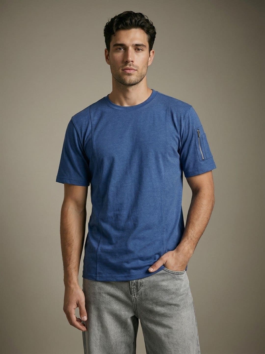 glitchez Knitted Relaxed Fit T-shirt - view 1