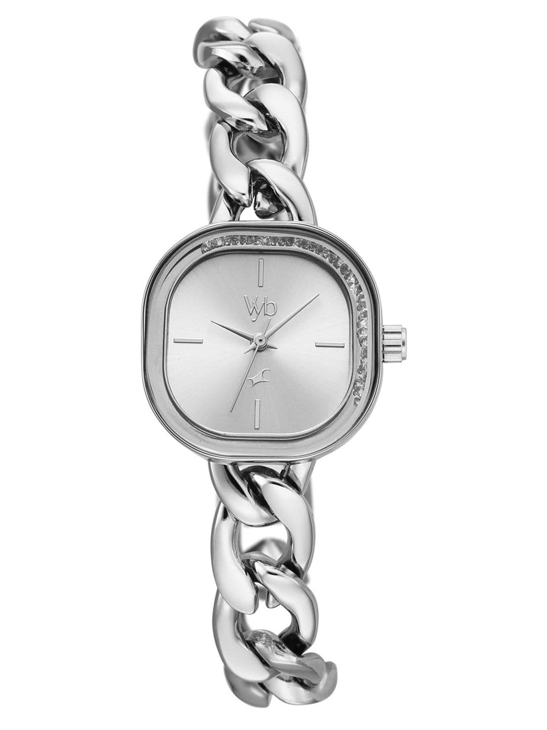 Fastrack Women Vyb Starlet Quartz Silver Dial Watch - FV60139SM01W - view 1