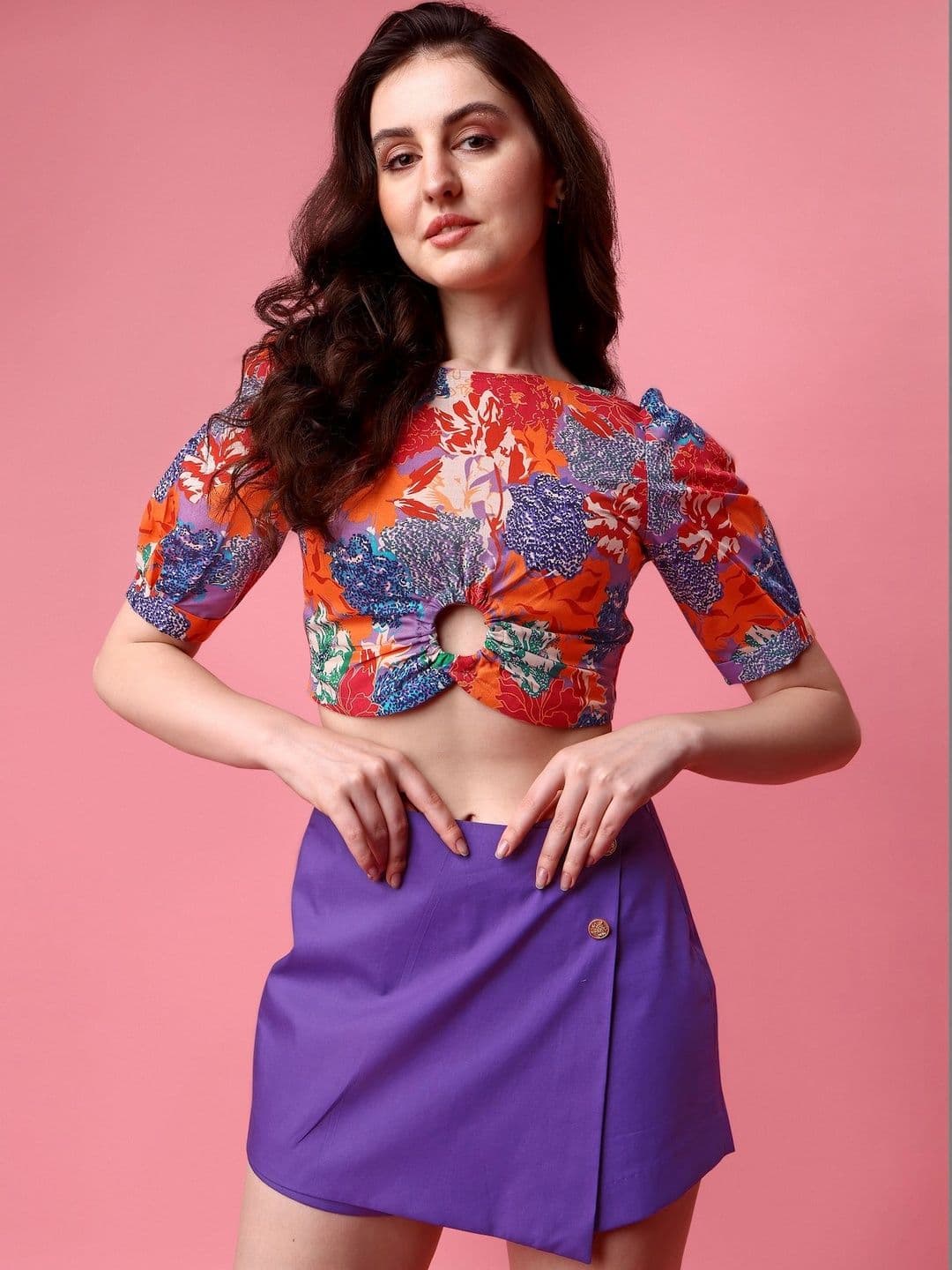 MORDEN MUSE Women Mini Wrap Skirt - view 1