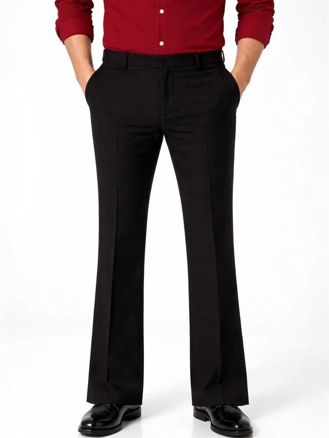 FOUR POCKETS Men Bootcut Formal Trousers - view 1