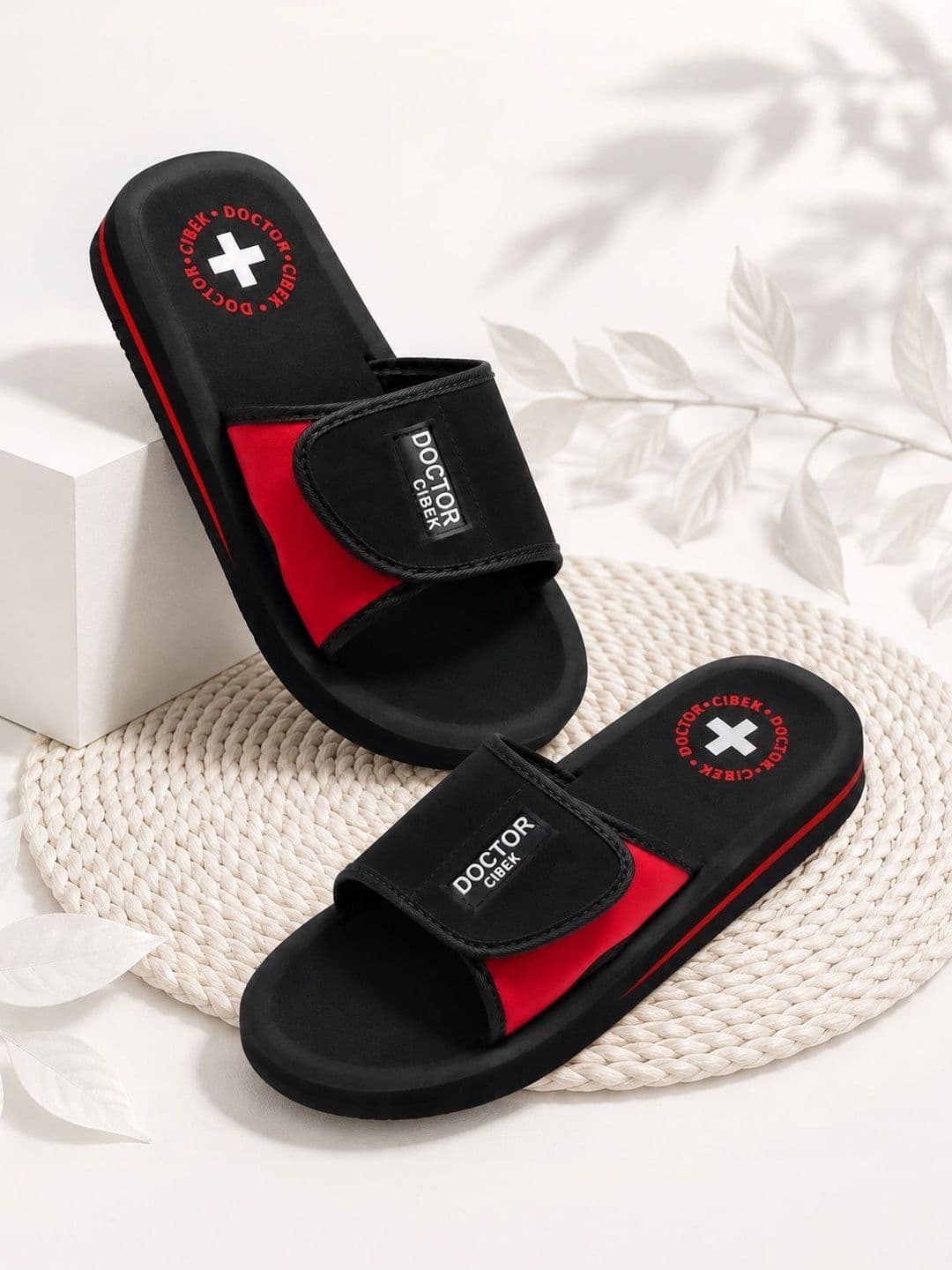 CIBEK Men Doctor Anti-Fatigue Lightweight Comfort Sliders - view 1