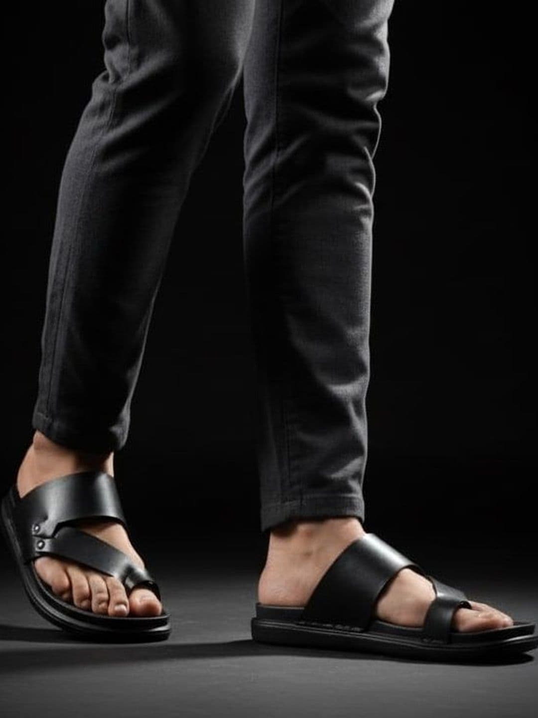 Akiko Men Rubber Comfort Sandals - view 1