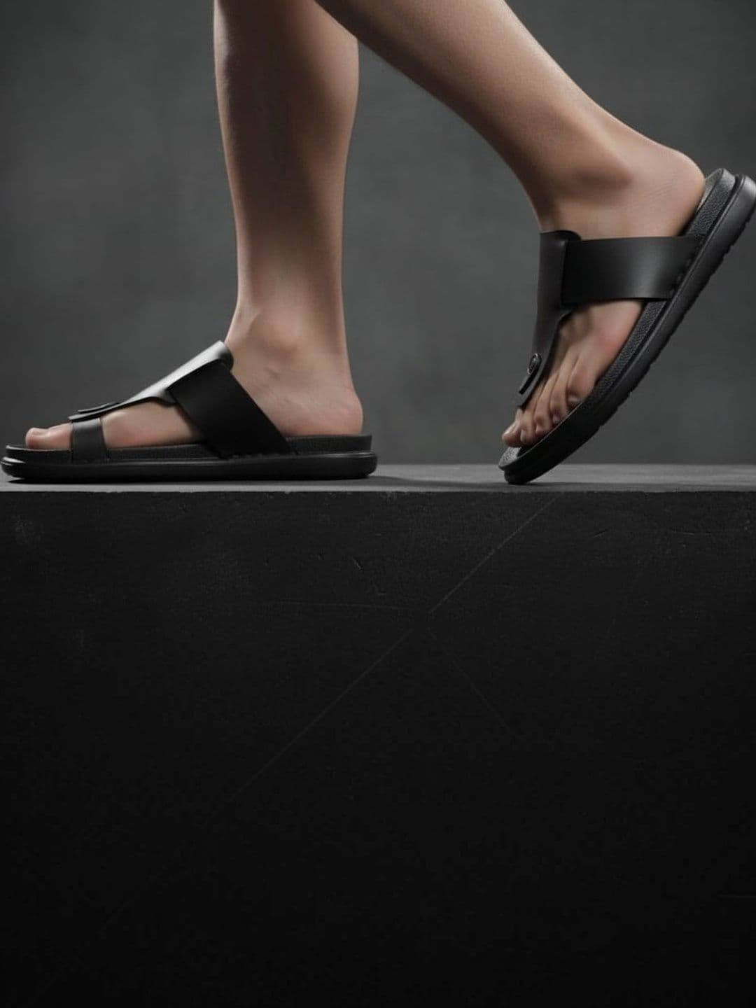 Akiko Men Rubber Comfort Sandals - view 1