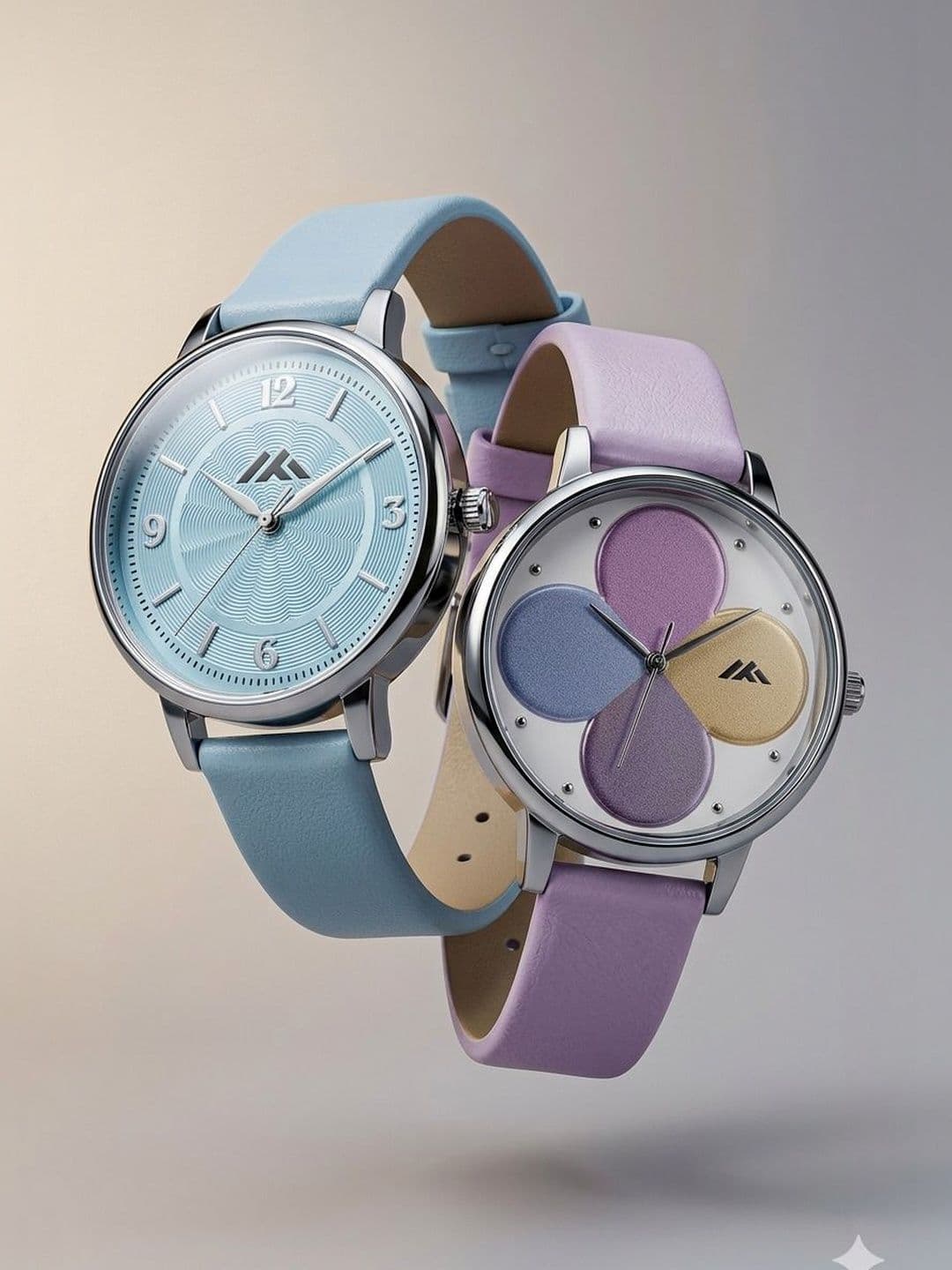 VIRAKTI Women Dial & Leather Straps Analogue Watch G-17-SKY BLUE-G-35-PINK-COMBO VIR - view 1
