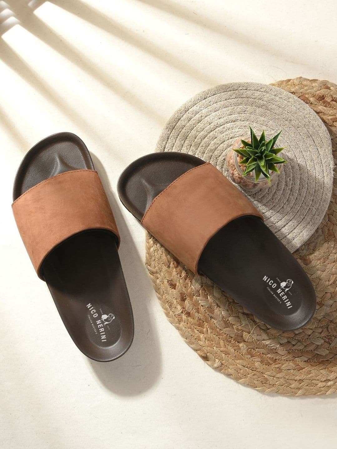 NICO NERINI Men Leather Comfort Sandals - view 1