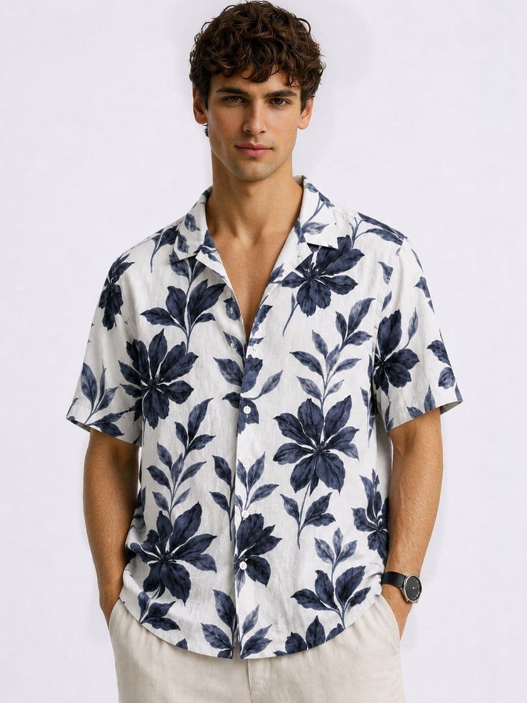 ADRO Men Relaxed Floral Printed Casual Shirt - view 1