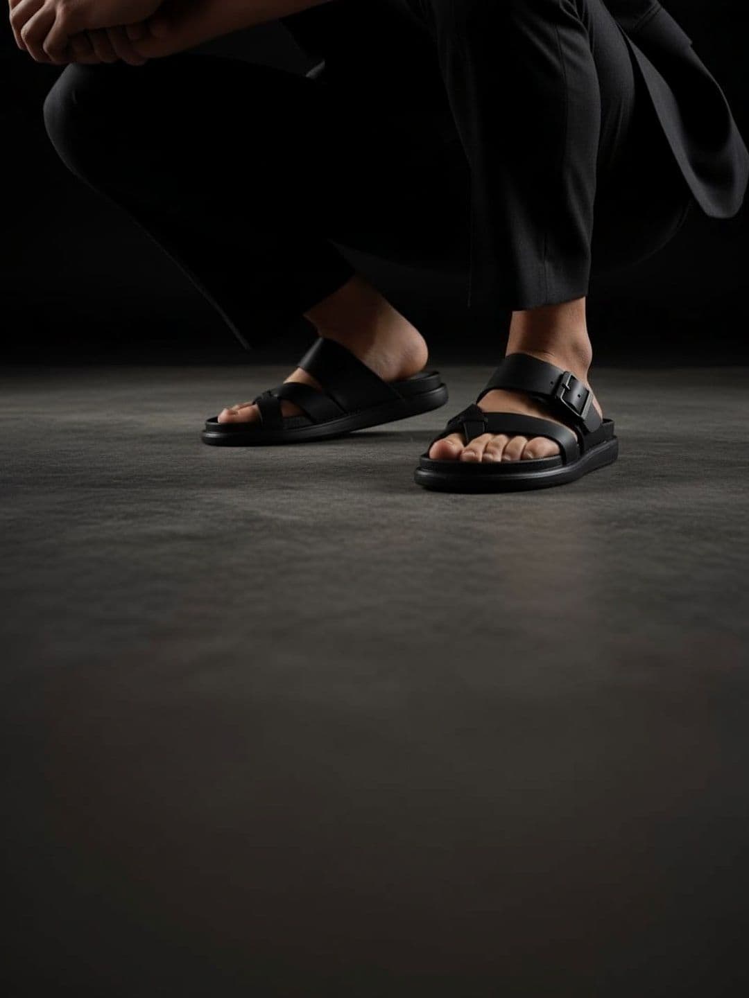 Akiko Men Rubber Comfort Sandals - view 1