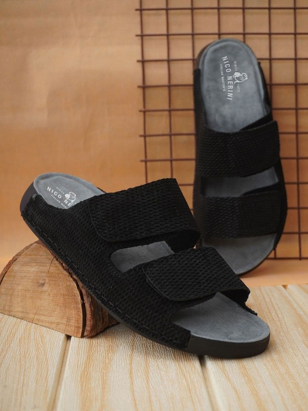 NICO NERINI Men Leather Comfort Sandals - view 1