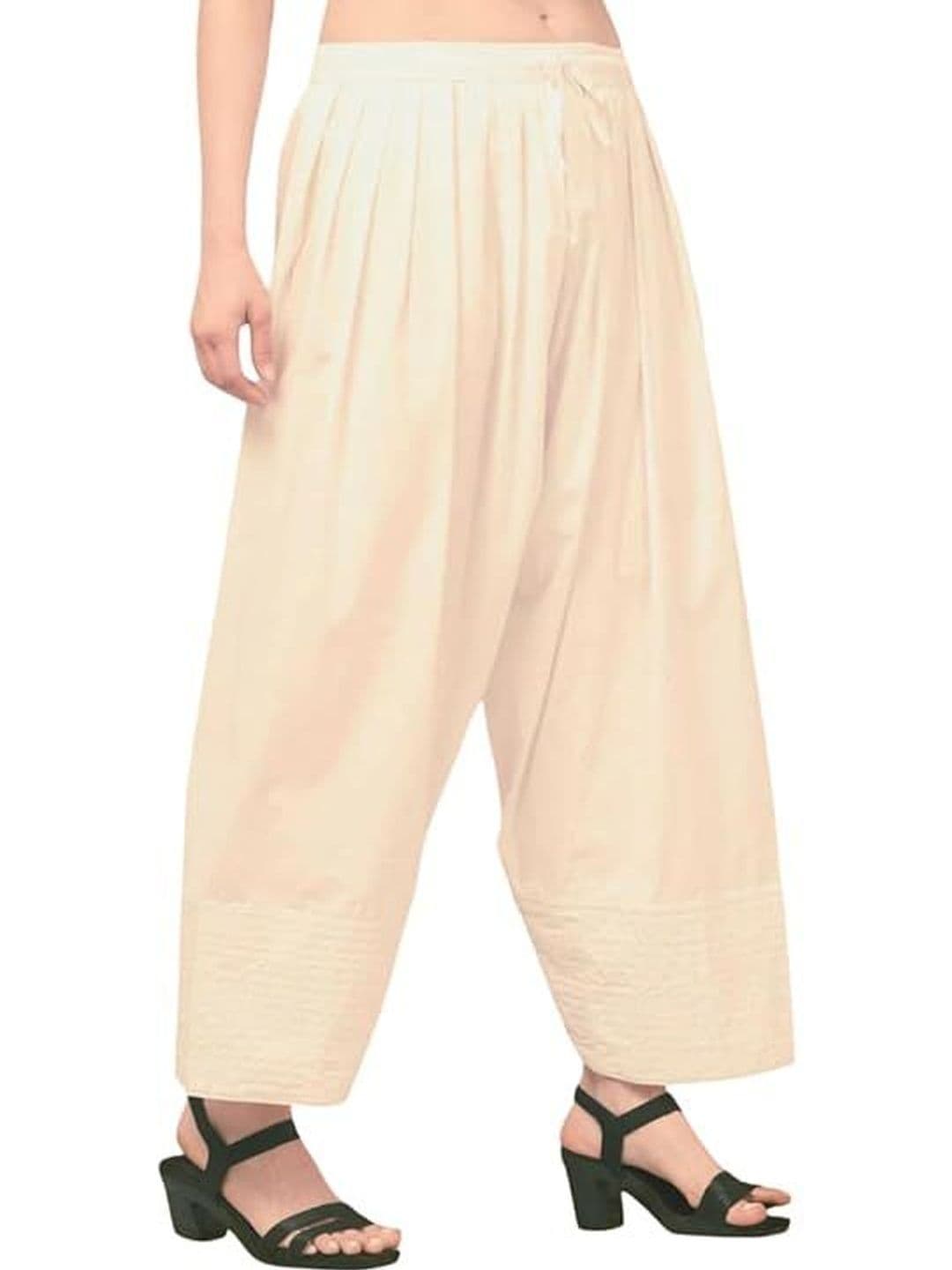 KGFONECLOTH Women Flared Knitted Ethnic Palazzos - view 1