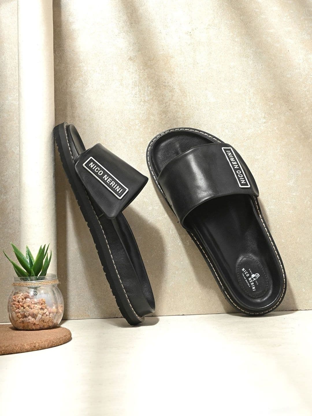NICO NERINI Men Leather Comfort Sandals - view 1