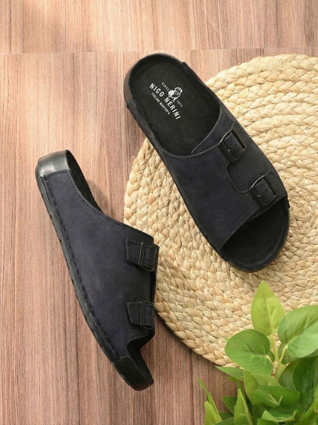NICO NERINI Men Leather Comfort Sandals - view 1