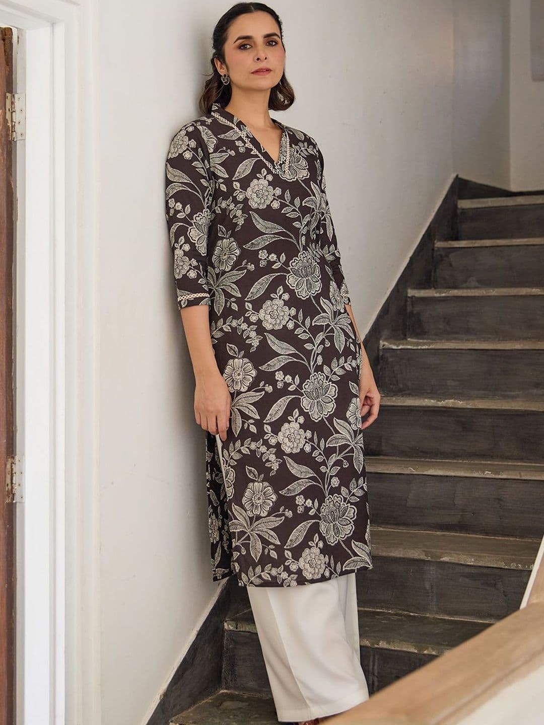 anayna Women Ethnic Motifs Printed Kurta - view 1