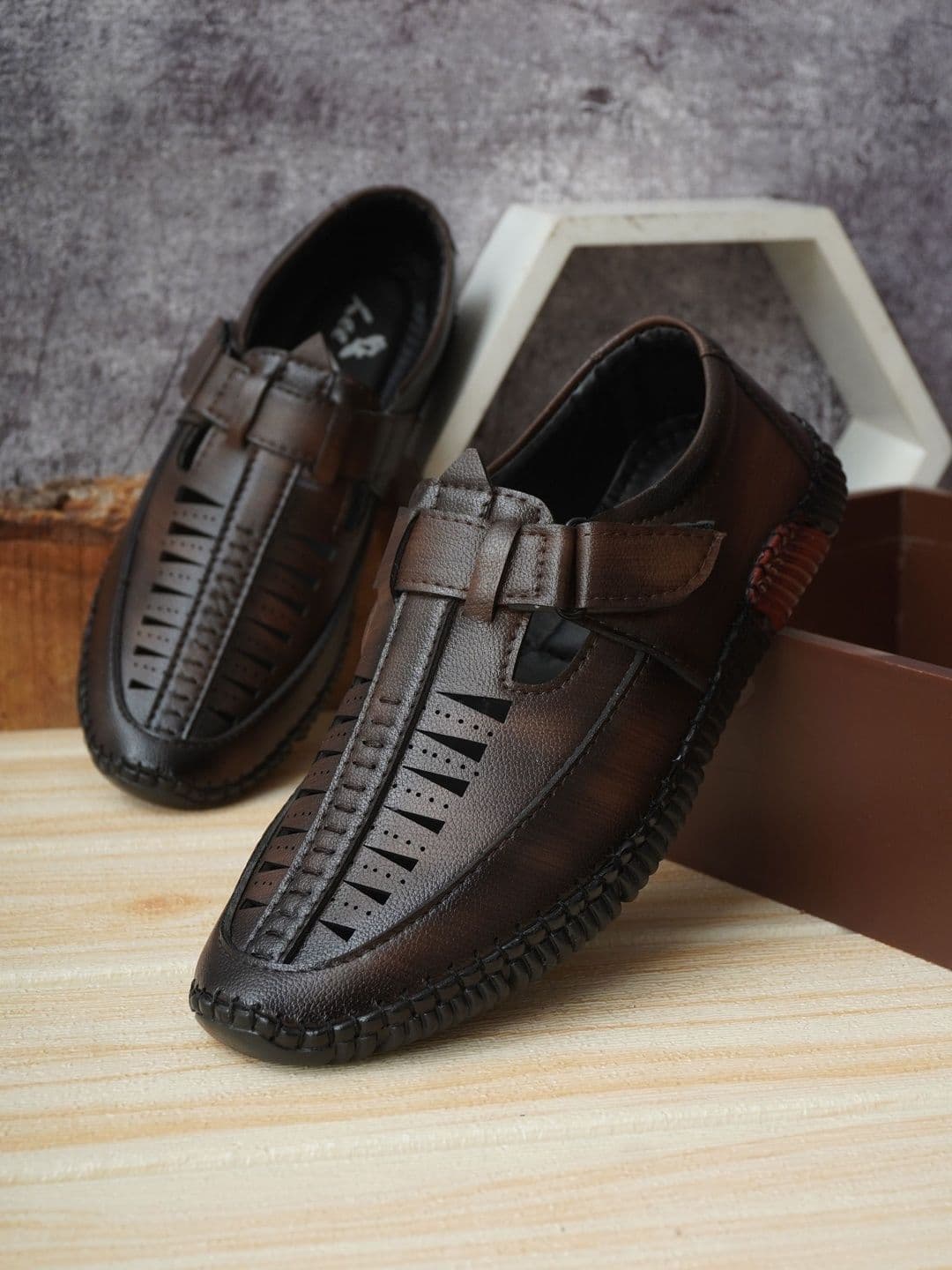 Akiko Men TPR Fisherman Sandals - view 1