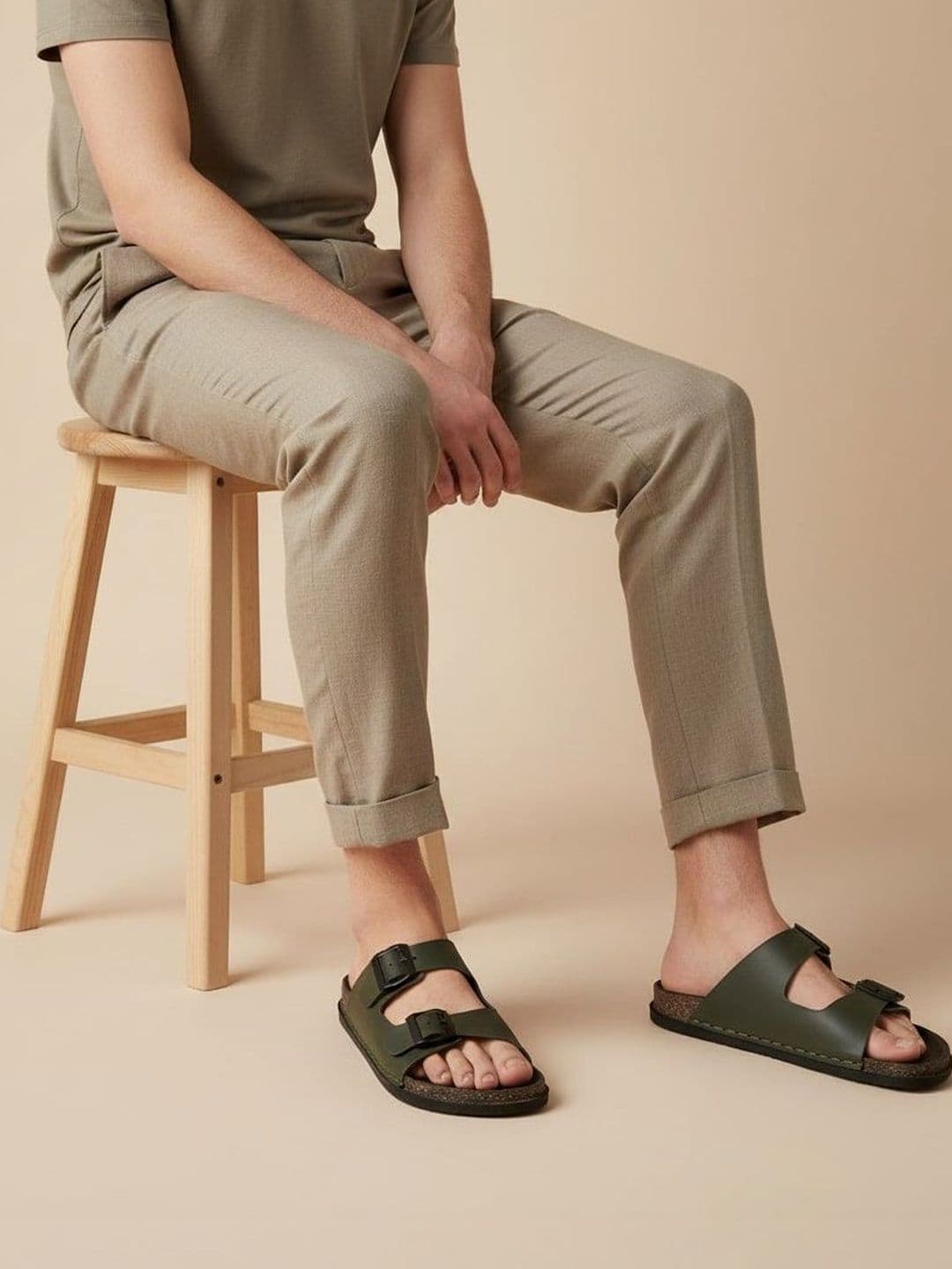Akiko Men Rubber Comfort Sandals - view 1