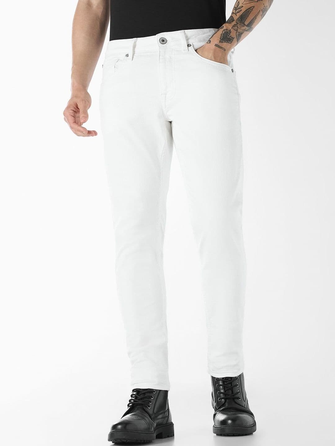 Jack & Jones Men Slim Fit Mid-Rise Stretchable Jeans - view 1
