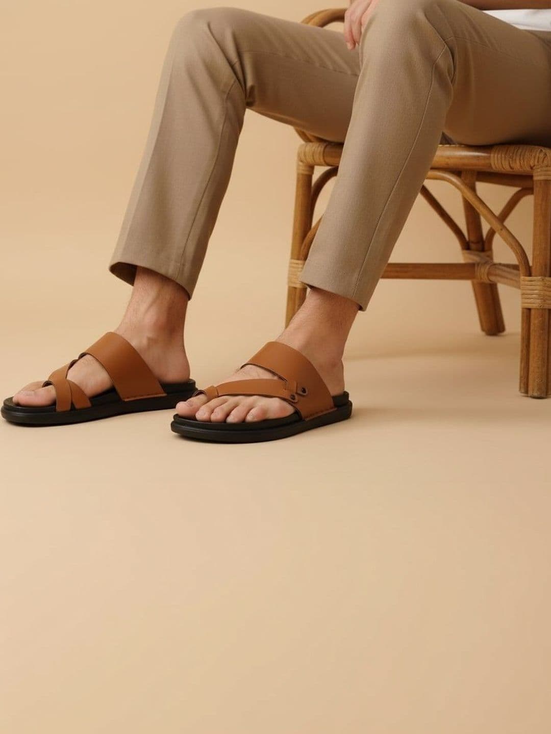 Akiko Men Rubber Comfort Sandals - view 1